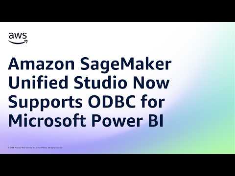 Amazon SageMaker Unified Studio Now Supports ODBC for Microsoft Power BI | Amazon Web Services