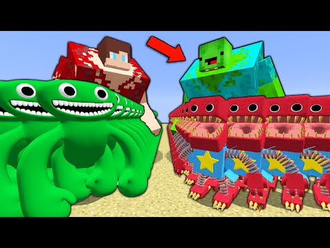 1000 jumbo josh GARTEN OF BANBAN vs boxy boo POPPY PLAYTIME maizen jj mikey minecraft aphmau battle