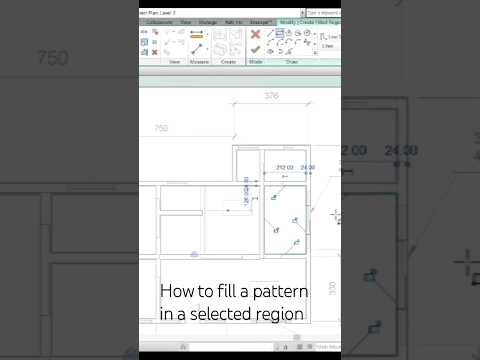 How fill a region with pattern |#filled region|#hatch|Revit|#shorts