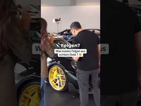 Wie viel kosten Felgen, die aus 24 Karat Gold vergoldet sind #omidmouazzen #autohandel