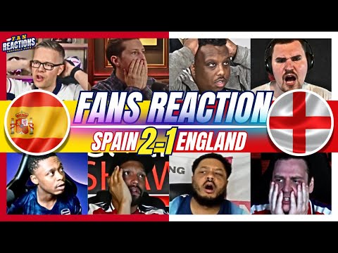 ENGLAND FANS FUMING😡REACTION TO SPAIN 2-1 ENGLAND | EURO 2024 FINAL