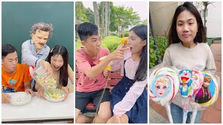 Elsa Candy Challenge 🍭☃️ Walkie Talkie Brother Sister ‼️😍 by LNS #shorts