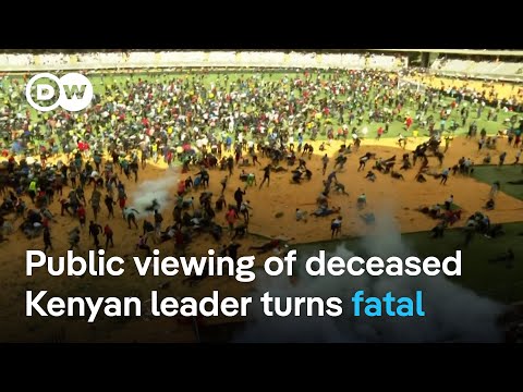 YouTube video thumbnail: Kenyan Police Shoot at Mourners Viewing Body of Deceased Leader Odinga, Killing at Least 3 