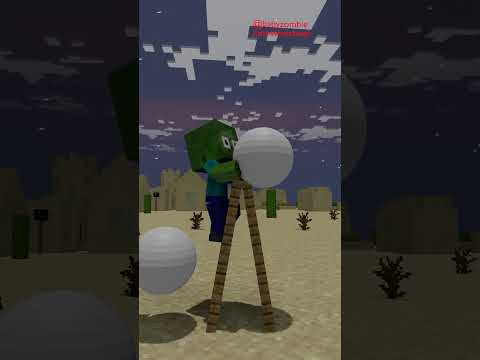 Baby zombie Changing the WORLD’S LARGEST lightbulb #shorts #minecraft