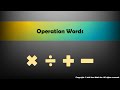 Understanding Word Problem Clues