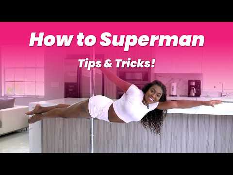 Superman Pole Trick | How to do the superman | Intermediate pole dance tutorial