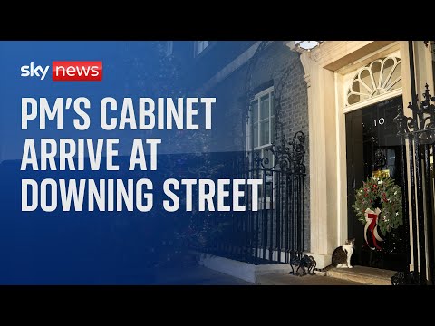 Prime Minister's cabinet arrive at Downing Street for meeting