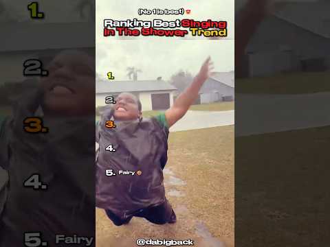 Ranking Best Singing In The Shower Trend #shortsviral #ranking #tiktok