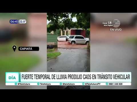 Fuerte temporal produjo caos en el tránsito