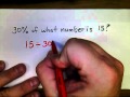 Finding Percentages and Whole Numbers