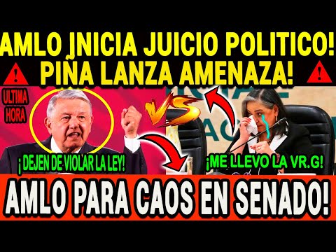 LUNES DE JUICIO FINAL ¡AMLO LE PARTIÓ LA MANDARINA A PIÑA POR VIOLAR LA LEY!