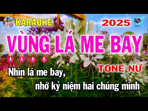 Karaoke Vùng Lá Me Bay Tone Nữ Nhạc Sống Trữ Tình | Công Minh