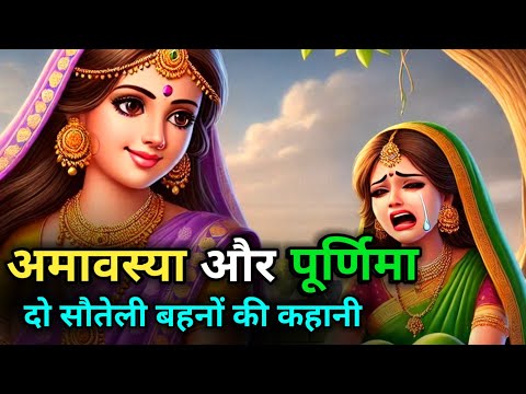 amavasya aur purnima do bahanon ki kahani | अमावस्या और पूर्णिमा दो बहनों की कहानी | Pauranik Katha