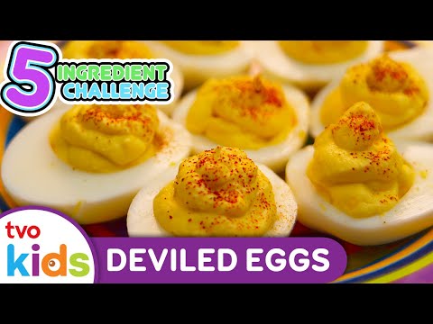 5 INGREDIENT CHALLENGE 👨‍🍳 Deviled Eggs 🥚 Cooking & Recipes For Kids | TVOkids