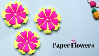Paper Flowers | Flower Making with Paper | Flower Making | DIY Flower