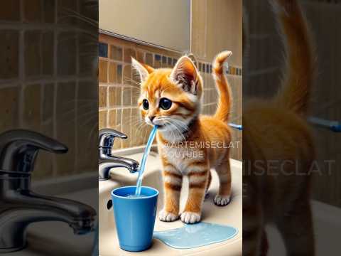 A small kitten vomited in a cup and was abandoned. #cat #kitten #cute #story (feat : Alexis Bennett)