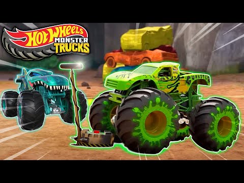 Gunkster's Brand New Gunk Detector! | Hot Wheels Monster Trucks