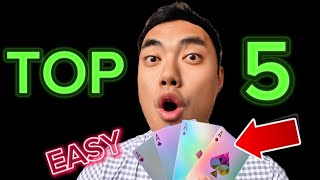TOP 5 EASY card tricks with the 4 Aces!