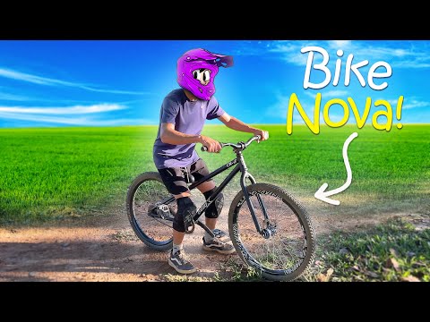 NOVA BIKE e de volta na MINI PISTA DE DH!