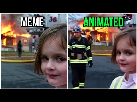 Famous Memes VS Animated Version With AI