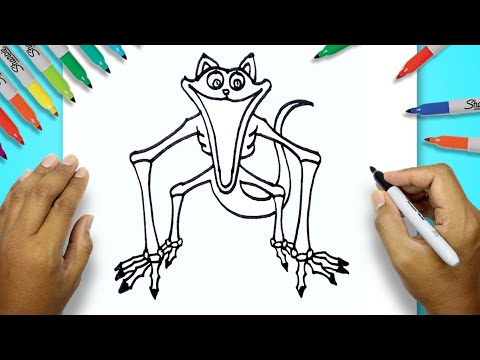 How To Draw Nightmare Catnap Monster | Poppy Playtime | Smiling Critters Drawing