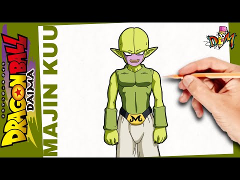 COMO DIBUJAR A MAJIN KUU de DRAGON BALL DAIMA | how to draw majin kuu