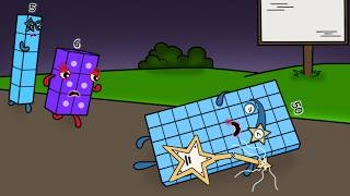 Something happened to NB 50 on his way to a performance - Numberblocks fanmade coloring story