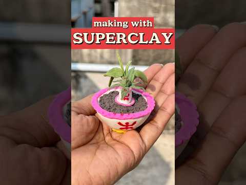 easy and simple superclay art || miniature craft idea for doll #shorts #ytshorts #explore #trending