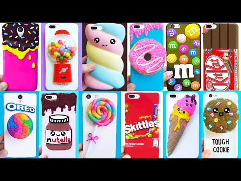 DIY PHONE CASES (Food-inspired) | Candy Edition 🍫🍭🍩🍬 Easy & Cute Phone Projects