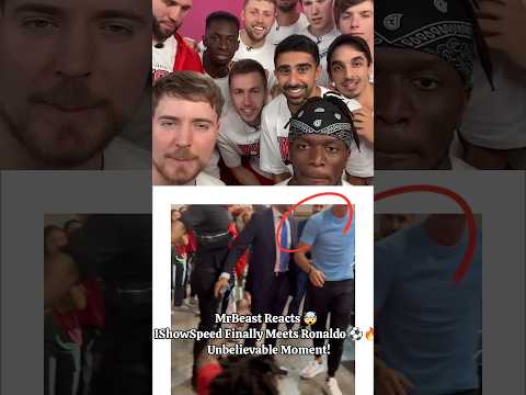 MrBeast Reacts to IShowSpeed Meeting Cristiano Ronaldo ⚽🔥 | Legendary Moment!