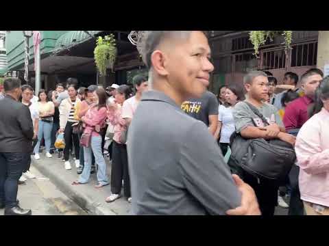 Massive long lines at the Cuneta Astrodome. Saints are hungry for FIRE!