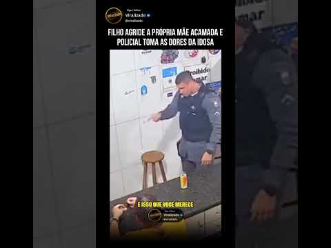 filho agride mãe acamada e policial resolve da melhor maneira...
