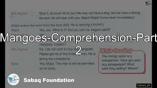 Mangoes-Comprehension-Part 2
