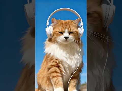 Pure Bliss 😺🎶 Cat Chills While Listening to Music #AiCat #CalmDown #CuteCat