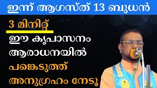 ഇന്ന് ആഗസ്ത് 13. 3 മിനിറ്റ് ഈ കൃപാസനം ആരാധനയിൽ പങ്കെടുത്ത്‌ അനുഗ്രഹം നേടൂ #kreupasanam