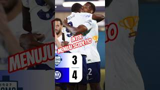 HAJAR COMO 4 - 3 👊 Inter Menatap SCUDETTO 🏆 #beritaintermilan #intermilan #shorts