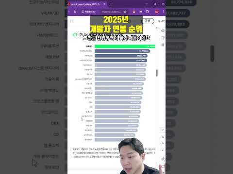 2025 프로그래머 연봉 순위! (사람인 x 점핏 통계)