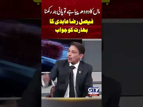 Faisal Raza Abidi Challenge To India | Indus Water Treaty | #Shorts #youtubeshorts #ytshorts