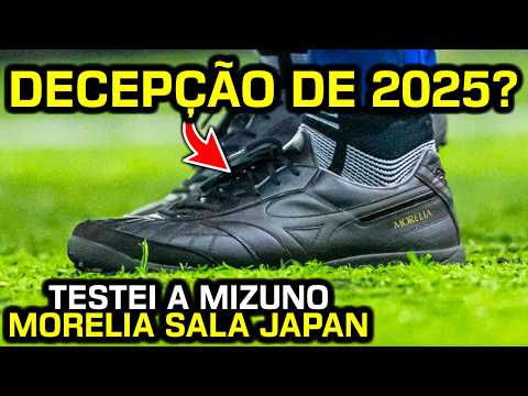Uma MORELIA JAPAN me DECEPCIONOU? - Teste chuteira society Mizuno Morelia Sala Japan TF e IN