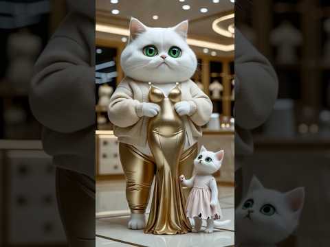 She Didn’t Fit the Dress, But She Fit the  Dreams She Built! #meow #cat #kitten #kittenslovers #cats