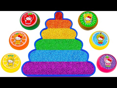 ASMR Slime Video l How To Make Rainbow Tower Bathtub With Glitter Slime | Best Of Yo Yo Idea