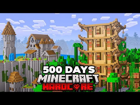 I Survived 500 Days in Hardcore Minecraft Survival! (FULL MOVIE)