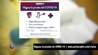 Hágase la prueba de COVID-19