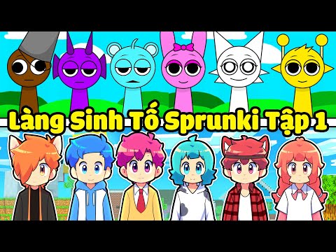 YUMMIE BẤT NGỜ KHI LÀNG SINH TỐ TRỞ THÀNH LÀNG SPRUNKI TRONG MINECRAFT*LÀNG SINH TỐ SPRUNKI TẬP 1 😱