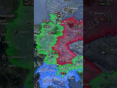 Österreich, Schweiz und Italien VS Deutsches Reich 1936 #krabbe #hoi4 #gaming #heartsofiron4
