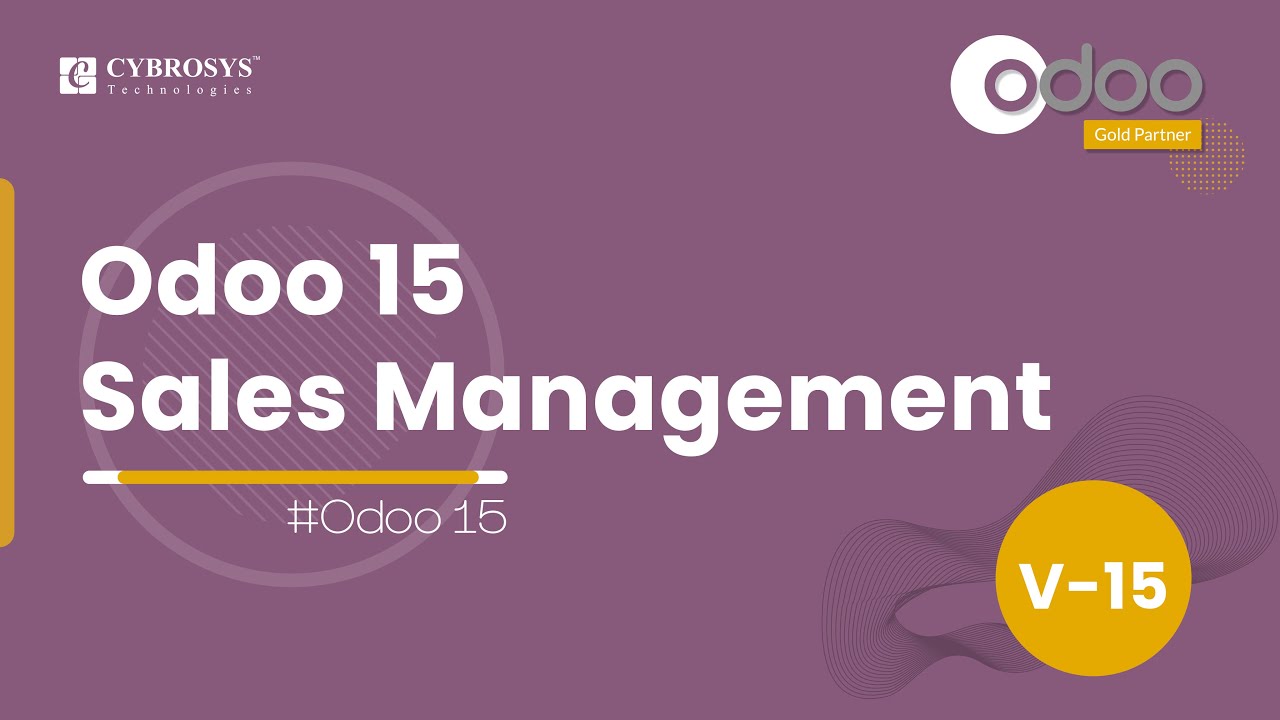 Odoo 15 Sales Management | Enterprise Edition | Odoo 15 Sales | 11/19/2021

Odoo is all about convenience and provides you with an effortless working environment. The easy-to-operate User interface of the ...