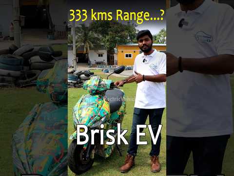 333 Kms Range 😨#briskev #333kmsrange #shortsfeed #electricvehiclesindia