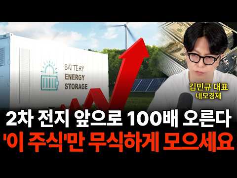2차전지 앞으로 100배 오른다 '이 주식'만 무식하게 모으세요 (네모경제 김민규 대표)