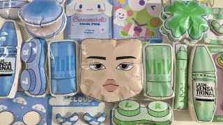 [☁️Paperdiy☁️] Roblox 로블록스 Skincare & Makeup Squishy🩵💚 Compilation ASMR | Satisfying | Paperdiy