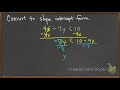 Inequalities and Slope-Intercept Form